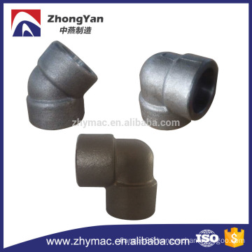 Forged carbon steel pipe fittings 90 degree socket welding elbow